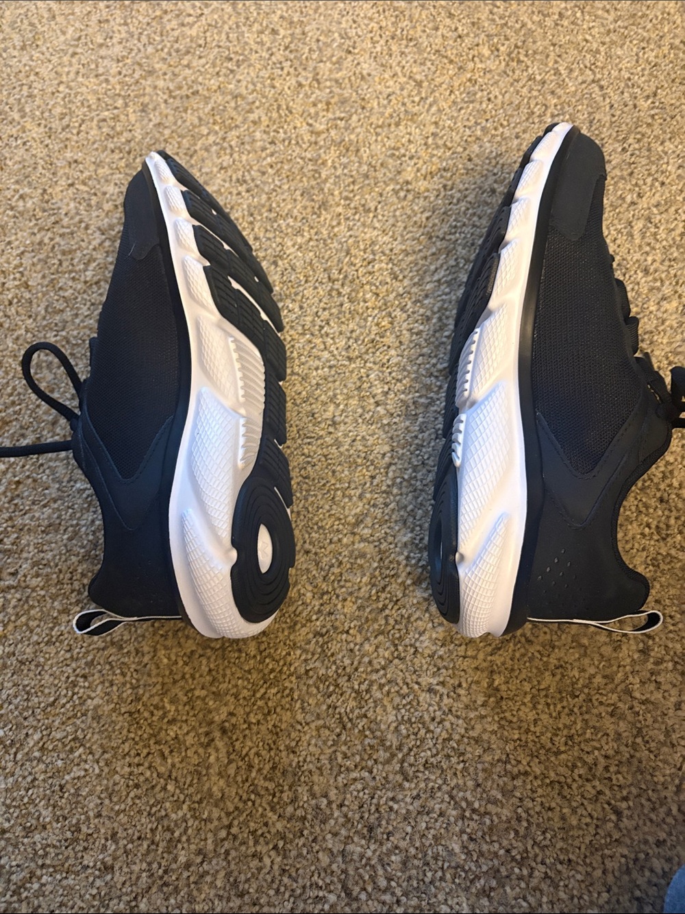 Under Armour Black & White Running Shoes - Picture 3 of 7